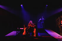 Photograph from The Sweet Science of Bruising - lighting design by MattSmithLX