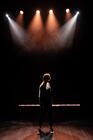 Photograph from One Woman Show - lighting design by danielldesign