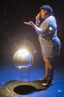 Photograph from Who Wants To Live Forever - lighting design by Phil Buckley