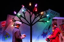 Photograph from The Selfish Giant - lighting design by Jason Salvin