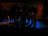 Photograph from The Amazing Maurice and His Educated Rodents - lighting design by John Leventhall