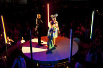 Photograph from Border Force - lighting design by Marty Langthorne