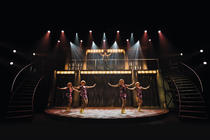 Photograph from Iedereen Beroemd, the musical - lighting design by Luc Peumans