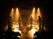 Photograph from The Resistible Rise of Arturo Ui - lighting design by MattSmithLX