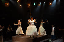 Photograph from The Sweet Science of Bruising - lighting design by Peter Bird