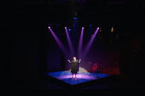 Photograph from Songs for Nobodies - lighting design by HawkinsLX