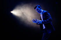 Photograph from Big Man - lighting design by James McFetridge