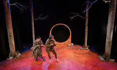Photograph from The Wolf, the Duck, and the Mouse - lighting design by CatjaHamilton