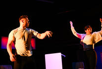 Photograph from Wasted - lighting design by James McFetridge