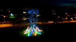 Photograph from The Litten Tree - lighting design by Daniella Beattie